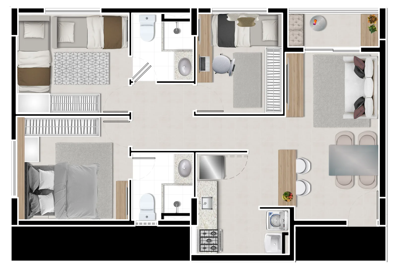 Lançamento à venda em José de Alencar, Fortaleza: Apartamentos de 2 e 3 quartos perto da Washington Soares — foto 25 de 27